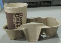 Os produtos moldados polpa do suporte de copo do café com bons plasticidade/apoio personalizam