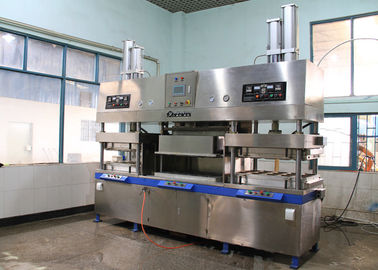 Eco - linha de produção moldada amigável da bandeja do prato da caixa do alimento da máquina de factura de placa do papel da polpa