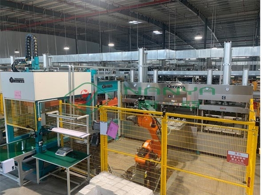 Máquina de moldagem de servo-acionamento totalmente automática de celulose de cana de açúcar com grande capacidade 6000pcs/h