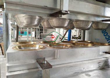 Linha de produção manual do Dishware da máquina de factura de placa do papel da polpa de madeira