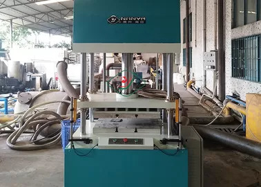 Quente - pressionando dando forma à máquina de molde da celulose para bandejas industriais da embalagem