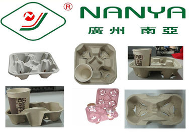 Os produtos moldados polpa do suporte de copo do café com bons plasticidade/apoio personalizam