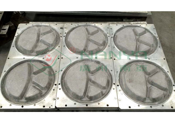 O trabalho feito com ferramentas de alumínio dos moldes da polpa do CNC morre para a placa/bacia com elevada precisão