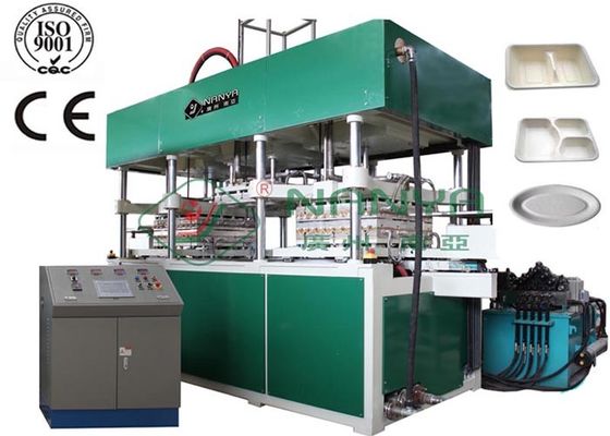Thermoforming totalmente automático reduz a polpa o equipamento moldando para os utensílios de mesa/Dishware YC010
